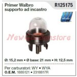 Amorage walbro pour carburateur wy wya tondeuse r125175