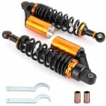 Amortisseurs d'air 340mm / 13, 38 pouces, 2 pi�ces, amortisseur de suspension arri�re pour moto tout ...