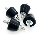Amortisseurs � goujons en caoutchouc 4 x 3 x 3 cm, lot de 4, isolateurs antivibrations en caoutchouc, ...