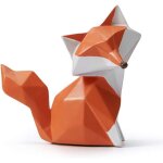 Amoy - art renard statue d�cor animal figurine sculpture animaux moderne interieur salon arts cadeau ...