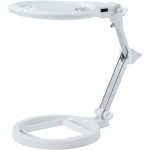 Harry - ampe de bureau loupe, loupe 5x avec lumi�re led, loupe optique mains libres illumin�e en verre ...