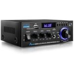 Amplificateur audio, amplificateur hi - fi, amplificateur st�r�o 2 canaux 80 w, bluetooth 5. 0, 12 - ...