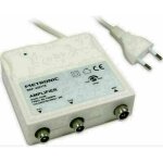 Hdme - amplificateur d'intérieur 30db 1 entrée / 2 sorties fm / uhf à réglage de gain Hdme - amplificateur d'intérieur 30db 1 entrée / 2 sorties fm / uhf à réglage de gain