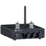 Amplificateur � tubes bluetooth compatible avec tubes � vide de 5654 w, amplificateur de casque de bureau ...