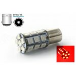 Ampoule 24 led smd rouge - ba15s / p21w / 1156 / t25 - rouge 12v lampe de signalisation / feux stop