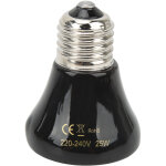 Ampoule chauffante en c�ramique 25w pour reptiles, lampe infrarouge miniature pour amphibiens, chauffage ...