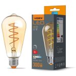 Ampoule d�corative ambr�e dimmable st64 4w e27 chaude 300lm 2200k videx