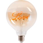 Ampoule d�corative � filament 'love' - e27 g125 - 4w - 2200k