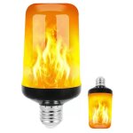 Ampoule d�corative led effet flamme, flamme dynamique, lumi�re bleue, culot e27, ampoule ma�s cr�ative, ...