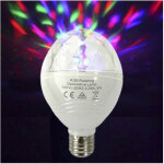 Ampoule disco led rgb e27 3w multicolore rotation 360� �8x13cm edm