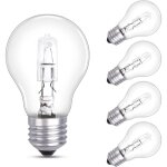 Ampoule e27 42w dimmable, ampoule globe a55 culot edison � vis, blanc chaud 2700k 570lm, ac 220 - 240v, ...
