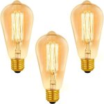 Ampoule e27 vintage st64 dimmable 40w blanc chaud 2200k, 400lm, ac 220v, ampoule � incandescence r�tro, ...