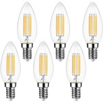 Ampoule filament bougie vintage led e14, extrastar 4w ampoule led filament �quivalent incandescente 40w, ...