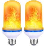 Ampoule de flamme e27 5w led ampoule effet flamme, 4 couleurs de flamme d'�clairage, capteur de gravit� ...