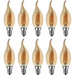 [jamais utilis�] ampoule flamme led e14, 4w equivalent � ampoule halog�ne / incandescente 40w, blanc ...