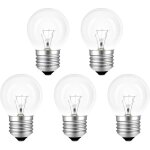 Ampoule four e27 300 degr rsistante  chaleur, 230v dimmable e27 g45, 400lm blanc chaud 2700k, 45mm ...