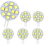 Ampoule g4 led 2w, ac / dc12 - 24v, 200lm blanc chaud 3000k, 12x 5050smd, �quivalent ampoule halog�ne ...