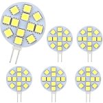 Ampoule g4 led 2w, ac / dc12 - 24v, 200lm blanc chaud 3000k, 12x 5050smd, �quivalent ampoule halog�ne ...
