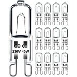 Ampoule g9 40w 230v dimmable blanc chaud, ampoule halogne g9 tolrance de 300c, ampoule four g9 pour ...