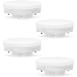 Ampoule gx53 led 7w 3000k, blanc chaud, non dimmable gx53 eclairage, pas de scintillement, remplace 50w ...