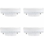 Ampoule gx53 led 9w, blanc froid 6000k, 120�, �quivalent lampe cfl gx53 15w - 18w, 900lm, non - dimmable, ...