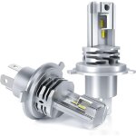 Ampoule h4 led, 6500k blanc pour voiture de 12v - 24v hi / lo beam kit d'ampoule phare de conversion. ...