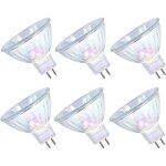 Ampoules halog nes mr16 50 w 12 v gu5. 3, intensit variable, blanc chaud 3 �000 k, culot � 2 broches, ...
