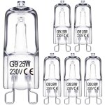 Ampoule halogne g9, 25w, 230v ampoule halogne g9, intensit variable, 2800k blanc chaud, 330lm, pour ...