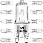 Ampoule halog�ne g9 25w 230v ampoules de remplacement � base � 2 broches, intensit� variable, blanc chaud ...