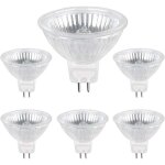 Ampoule halogene gu5. 3 35w 12v, 400lm blanc chaud 2700k dimmable, ampoule spot halog�ne mr16, pack de ...