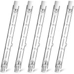 Ampoules halognes linaires r7s 118mm 500w 11000lm blanc chaud 2800k ampoule de type j dimmable ampoule ...