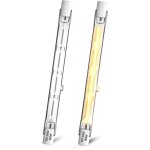Ampoule halog�ne r7s 500w 118mm dimmable blanc chaud 2800k projecteur lin�aire double extr�mit� lot de ...