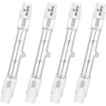Lafomukea - ampoule halogne r7s 78 mm 120 w, 230 v, type j, double culot, pour clairage paysager, scurit, ...