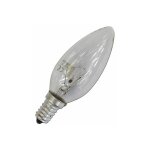 Ampoule � incandescence bougie transparente 60w e14 pour usage industriel uniquement