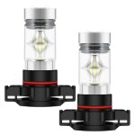 Ampoule de lampe drl brouillard blanche 100w 6000k puissance Élevée 2x 5202 h16 ps24w Ampoule de lampe drl brouillard blanche 100w 6000k puissance Élevée 2x 5202 h16 ps24w