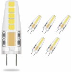 Ampoule led 5x g4 3w blanc froid, �quivalent � une ampoule halog�ne de 23w, format 36 mm x 9 mm (plus ...