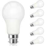 Ampoule led b22, 9w lampe ba�onnette �quivalent 60w halog�ne, blanc froid 5000k, 800lm, cri 90, non - ...