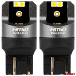 Ampoules led canbus srie pro w21 / 5w 4x3030 smd blanc 12v 24v amio - 03591