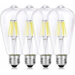 Ampoule led e14 6w st64, ampoule � filament led style edison vintage e27, remplace une ampoule � incandescence ...