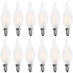 Ampoule led e14 flamme, forme de bougie, blanc chaud 2700k, 4w equivalence incandescence 40w, 400lm, ...