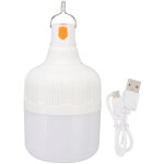 Ampoule led d'ext�rieur rechargeable usb, lampe de secours portable avec crochet pour stands de march�s ...