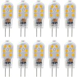 Ampoule led g4 12v, 1w equivalent 10w halog�ne lampe, pas de scintillement 200lm, blanc chaud 3000k, ...
