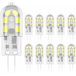 Ampoule led g4 2w, ampoules halog�nes �quivalentes 20w, blanc froid 6000k, 200lm, 12x smd, 12v ac / dc ...