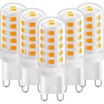 Ampoule led g9 3w blanc chaud 2700k, ampoules led g9 420lm, �quivalent � une ampoule halog�ne 28w 40w, ...