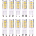 Ampoules led g9, 5w equivalent 40w halog�ne lampe blanc 6000k sans scintillement �conomie d'�nergie non ...