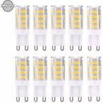 [jamais utilis�]ampoules led g9 - blanc chaud 3000k - 5w - �quivalent � 40w halog�ne - lot de 10 ampoules ...