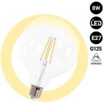 Ampoule led globe filament - e27 g125 - 8w - dimmable - blanc chaud Ampoule led globe filament - e27 g125 - 8w - dimmable - blanc chaud