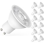 Ampoules led gu10 5w �quivalent 50w, 450lm blanc neutre 4000k, �clairage �nerg�tique, lot de 12 [classe ...