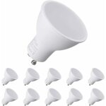 Ampoules led gu10, 7w quivalent ampoule halogne 70w, 550ml, blanc chaud 3000k, 120larges faisceaux, ...
