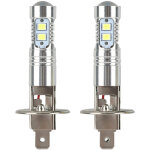 Ampoule led h1 100w, ampoules de phare feu de brouillard 360 degr�s phare ampoule led 2pcs h1 6000k super ...